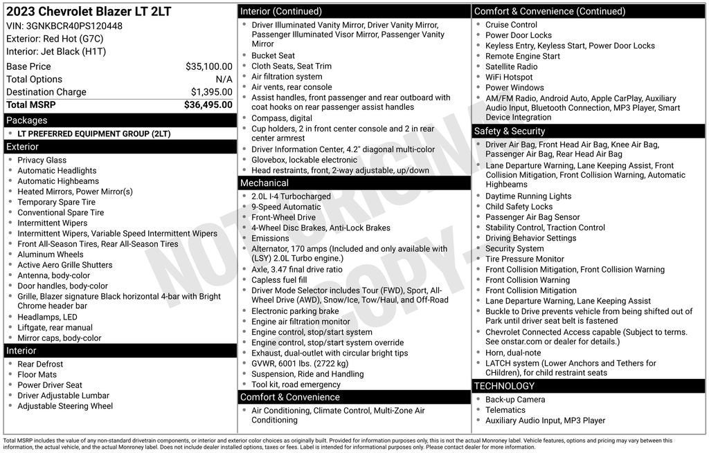 2023 Chevrolet Blazer 2LT