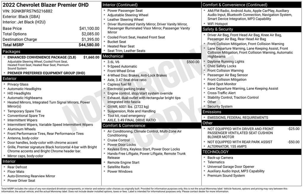 2022 Chevrolet Blazer Premier