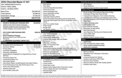 2026 Chevrolet Blazer 3LT