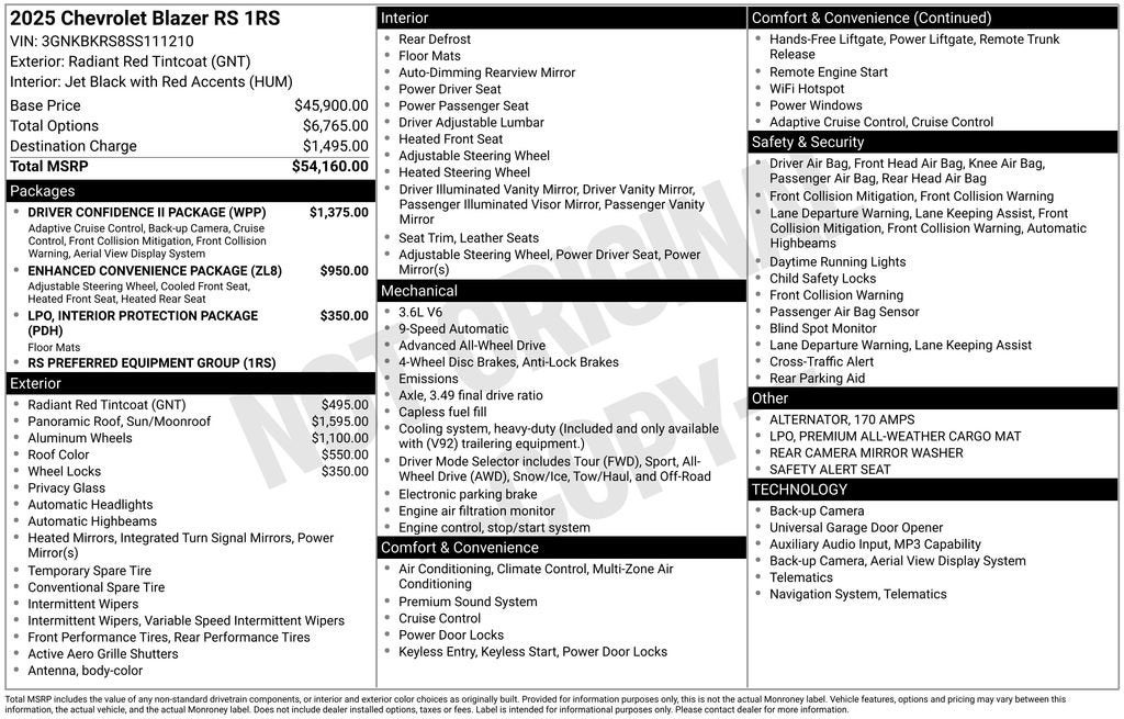 2025 Chevrolet Blazer RS