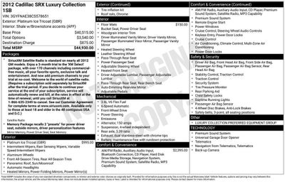 2012 Cadillac SRX Luxury Collection