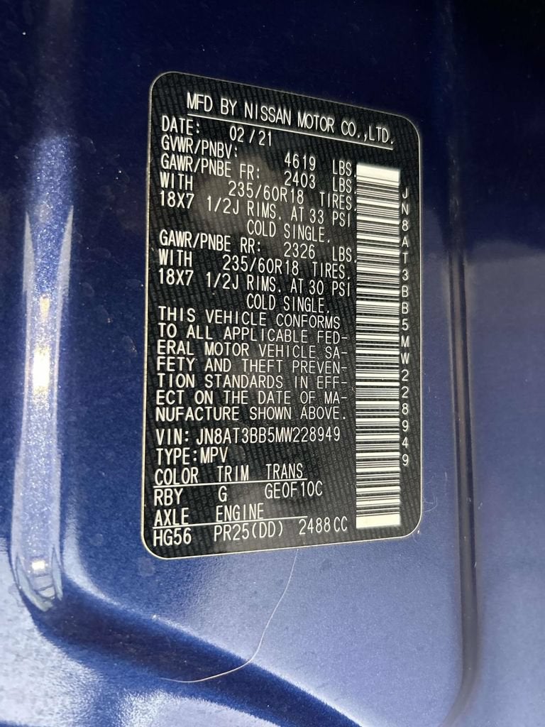 2021 Nissan Rogue SV Intelligent AWD