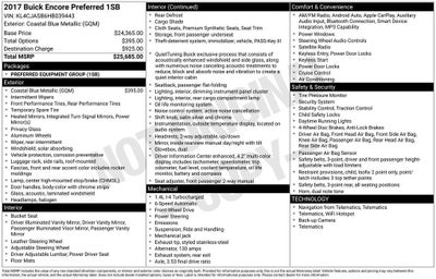 2017 Buick Encore Preferred