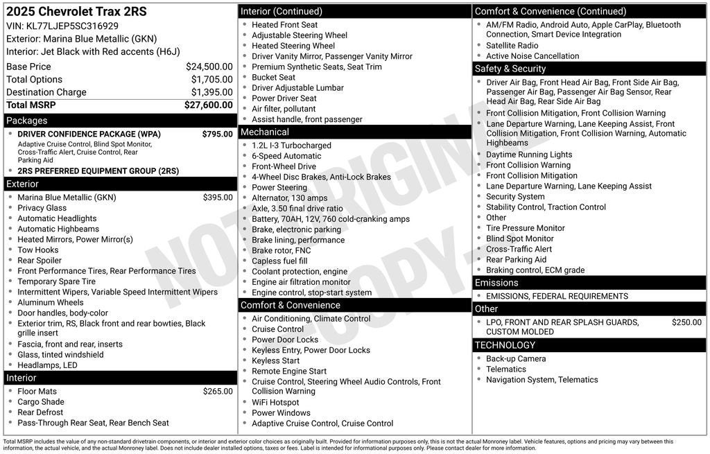 2025 Chevrolet Trax 2RS