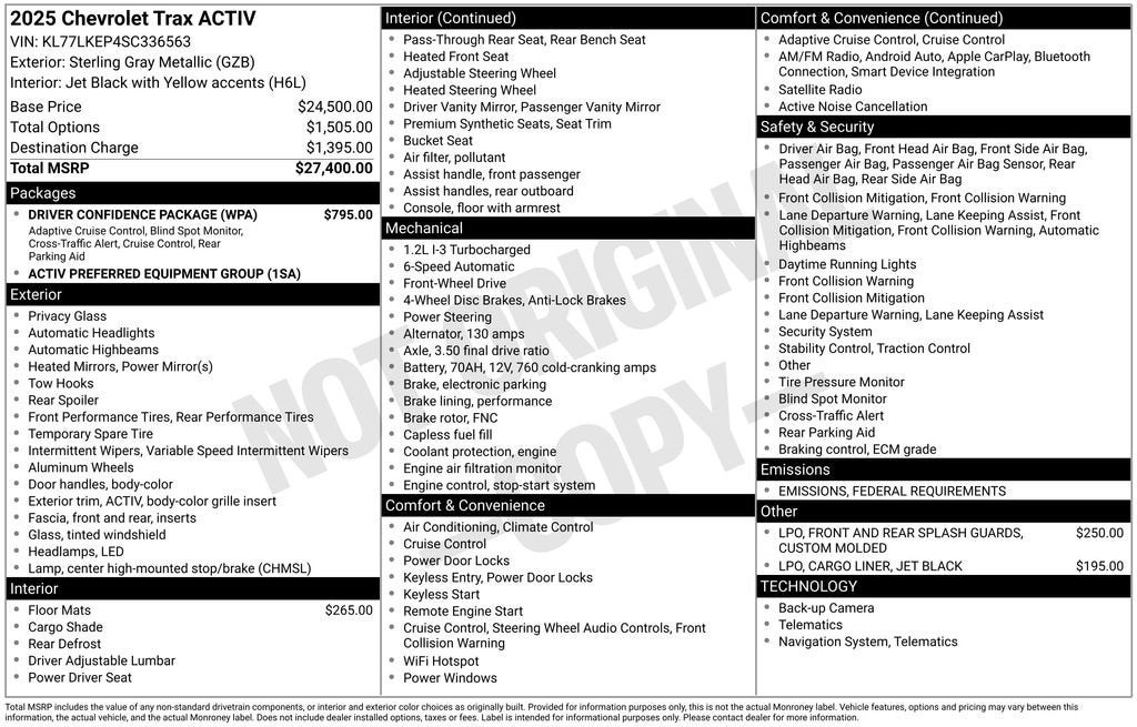 2025 Chevrolet Trax ACTIV