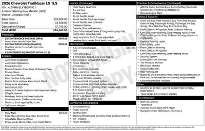 2026 Chevrolet Trailblazer LS
