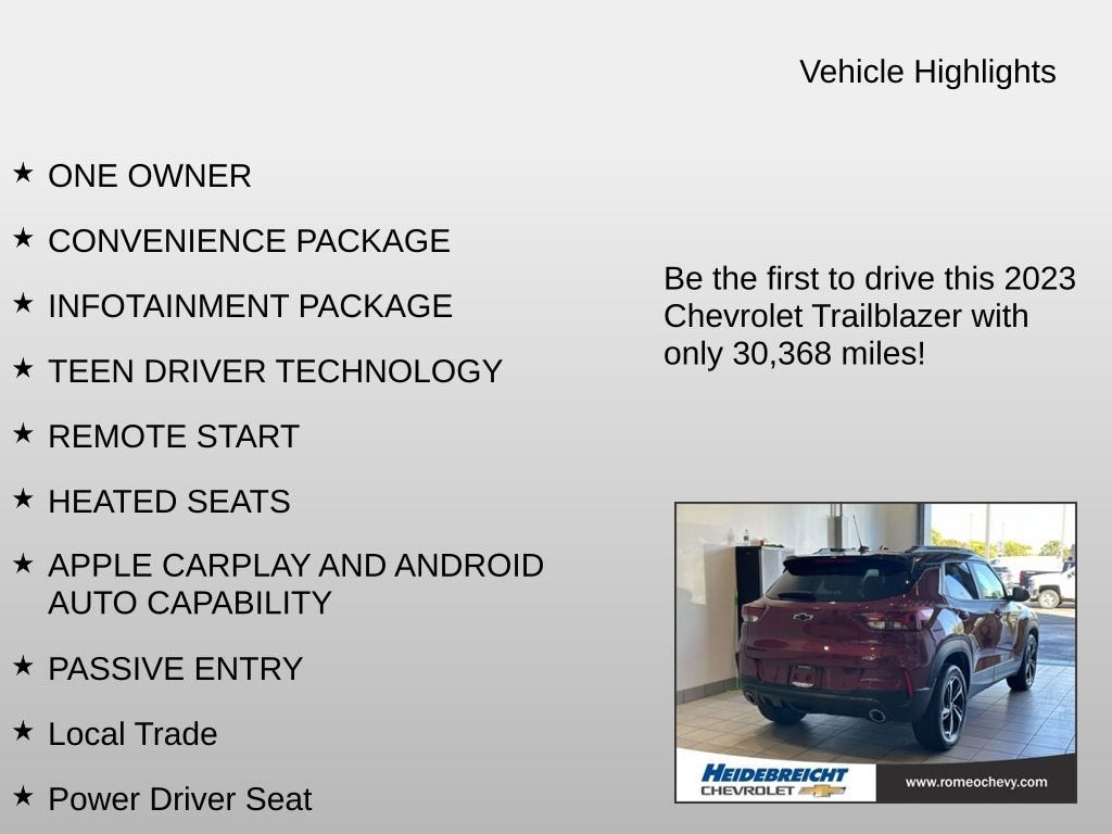 2023 Chevrolet Trailblazer RS