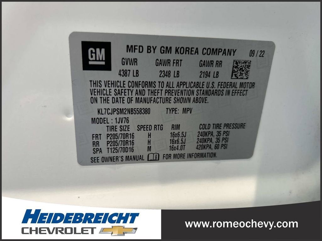 2022 Chevrolet Trax LT