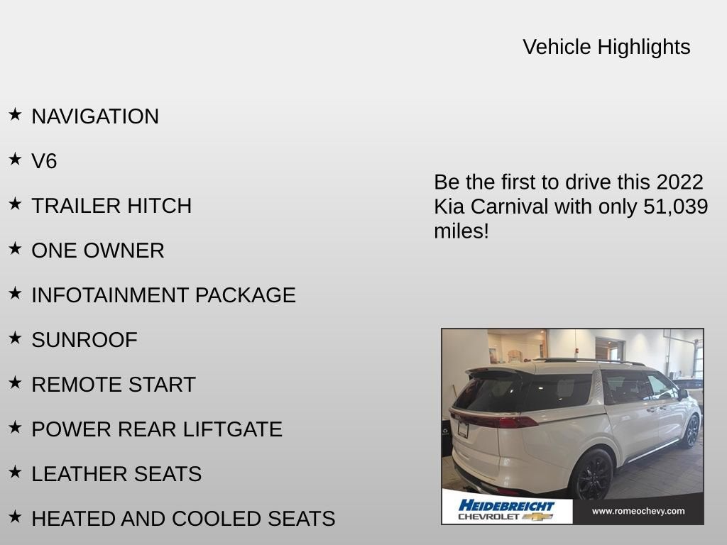 2022 Kia Carnival SX Prestige