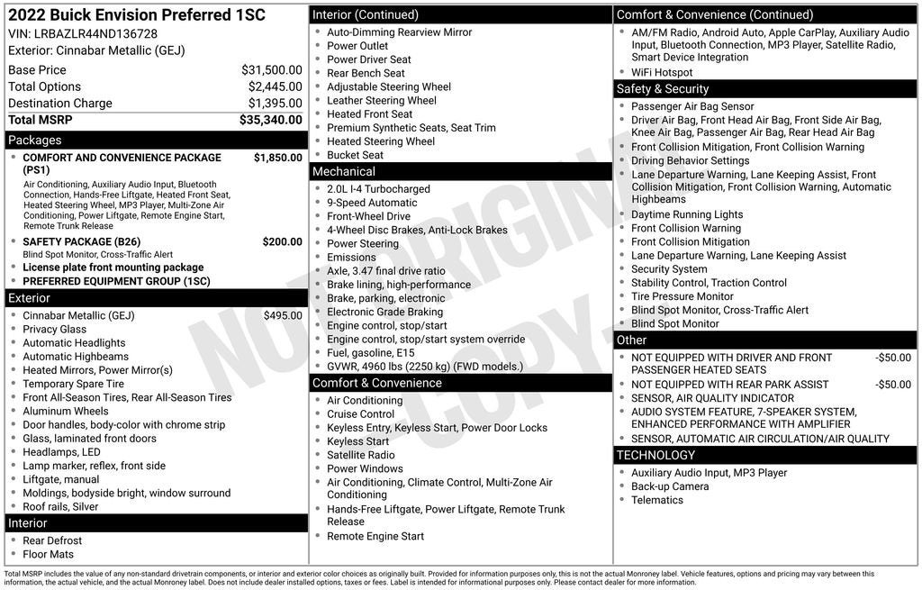 2022 Buick Envision Preferred