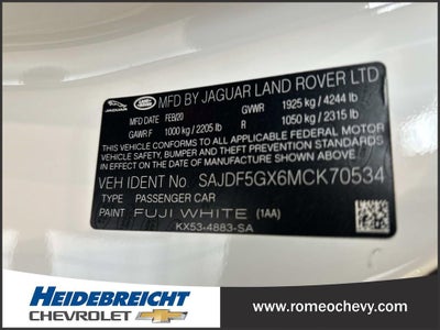 2021 Jaguar F-TYPE Convertible First Edition P300 RWD Automatic