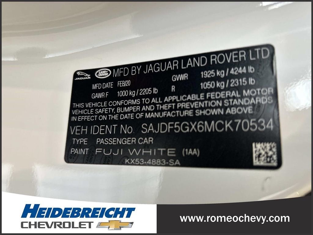 2021 Jaguar F-TYPE Convertible First Edition P300 RWD Automatic