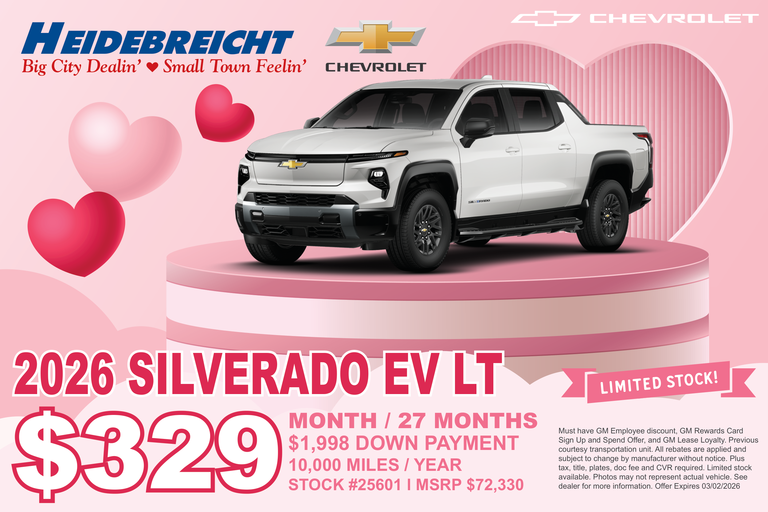 2026 Silverado EV LT - Limited Stock!