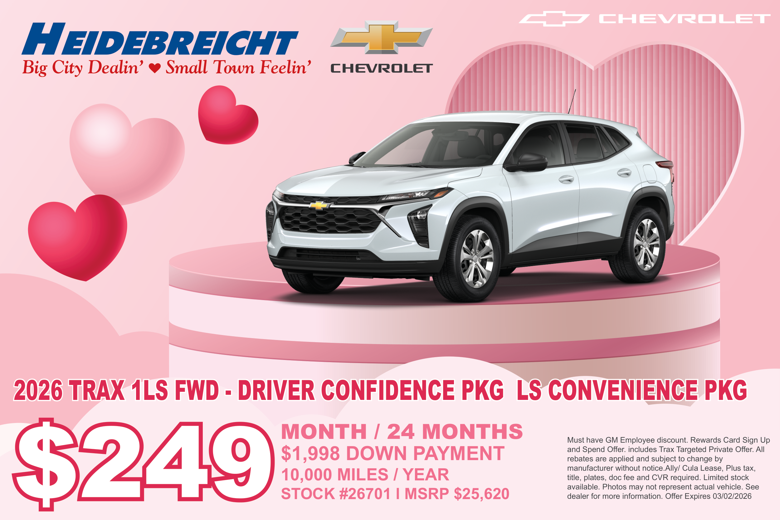 2026 Trax 1LS FWD - Driver Confidence Pkg & Convenience Pkg