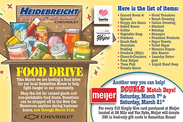 Truckloads of Hope - Samaritan House Food Drive!