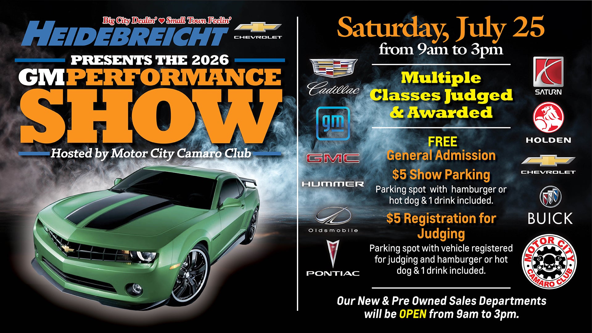 Join Us for Our Annual GM Performance Show on July 25th!