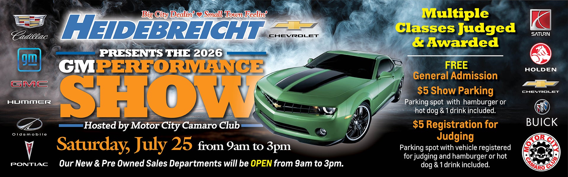 Join Us for Our Annual GM Performance Show on July 25th!
