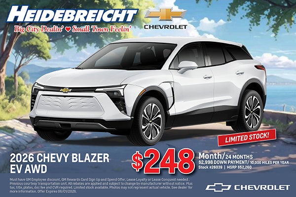 2026 Blazer EV AWD - Limited Stock!