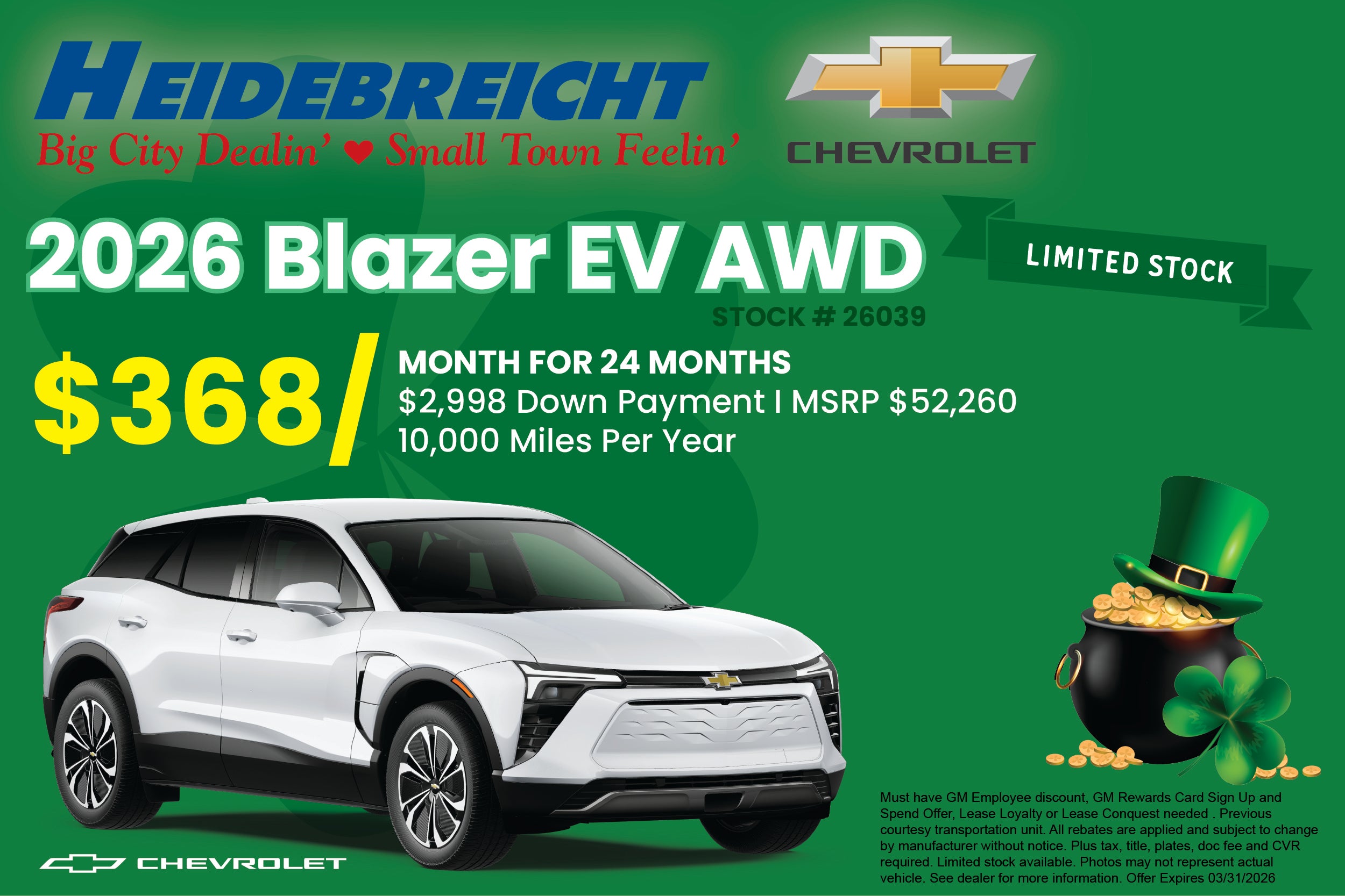 2026 Blazer EV AWD - Limited Stock!