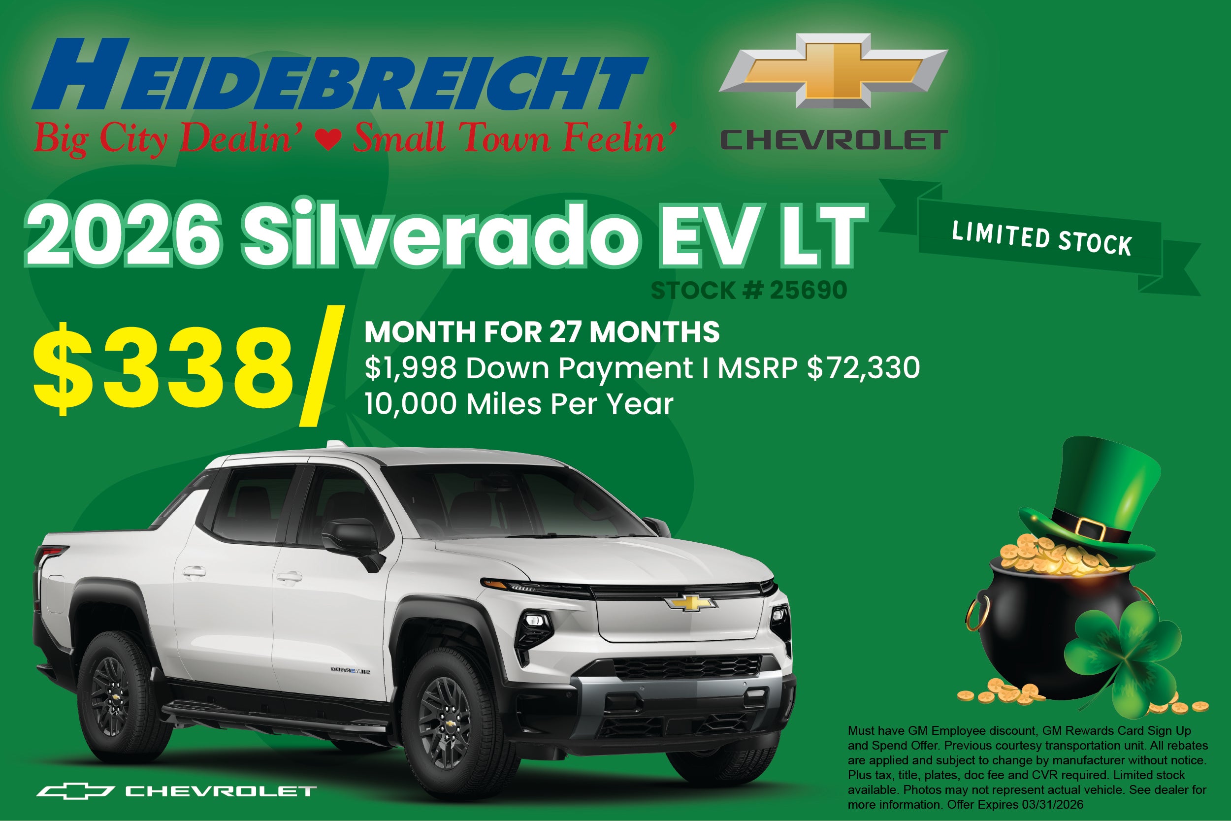 2026 Silverado EV LT - Limited Stock!