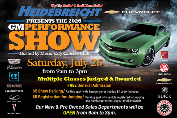 Join Us for Our Annual GM Performance Show on July 25th!