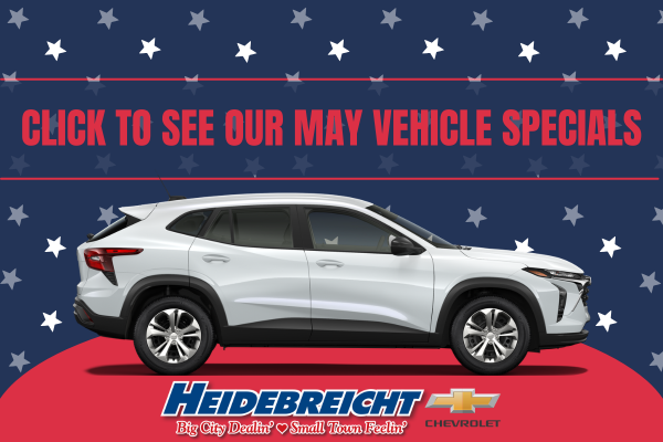 Click to See Our May Vehicle Specials!