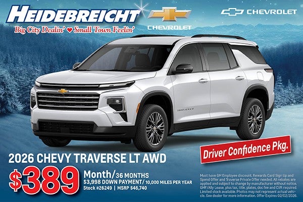 2026 Traverse LT AWD - Driver Confidence Package