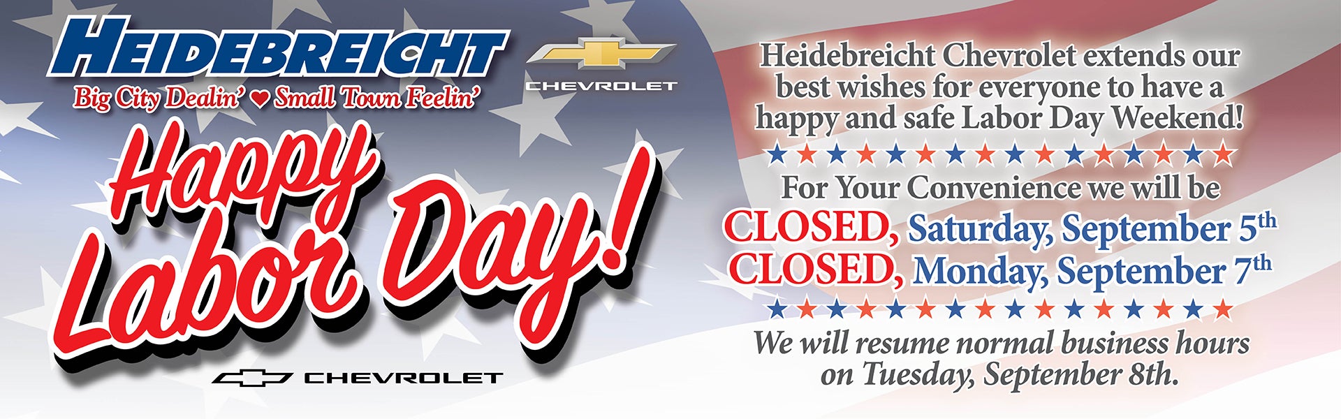 Closed Labor Day