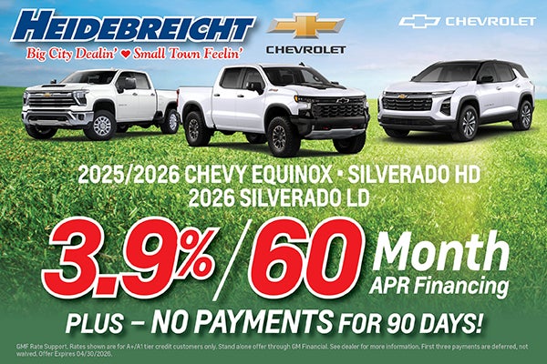 2026 Equinox, 25/26 Silverado LD & HD