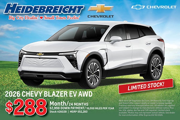 2026 Blazer EV - Limited Stock!