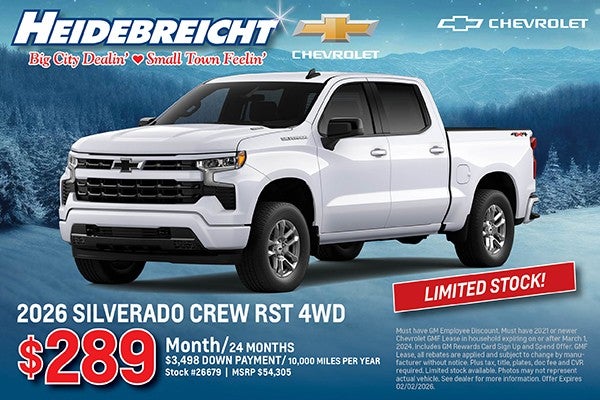 2026 Silverado Crew RST 4WD